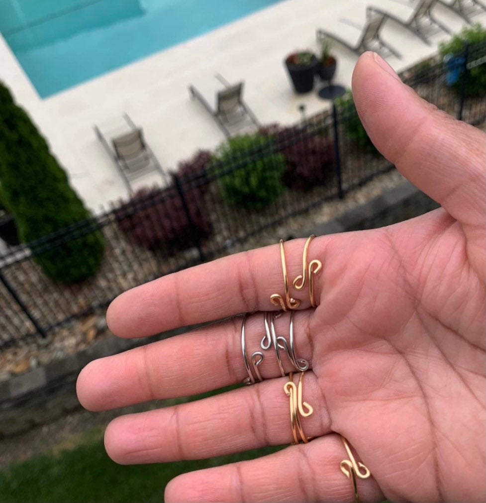 Adjustable Crystal Wire Rings – Jemsbychloe