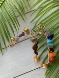 3 Pc Wrapped Chakra Hair Jewelry